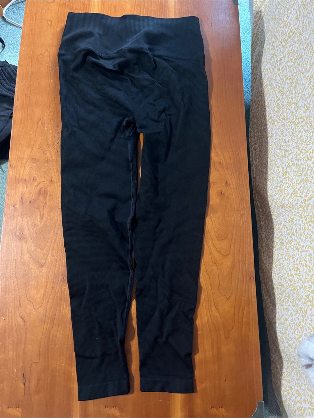 Victoria's Secret Black Ribbed Leggings